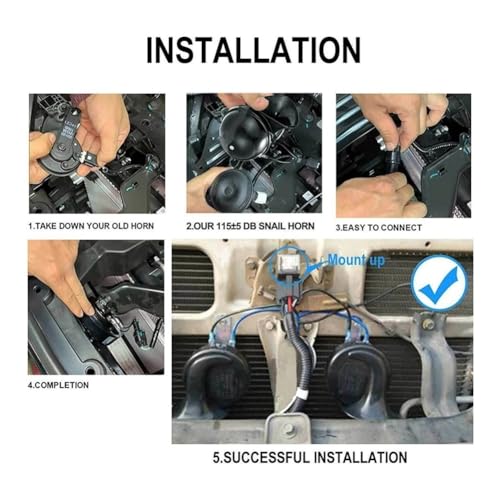 Cuerno motocicleta bocina de aire 12V para coche y camión potente 5