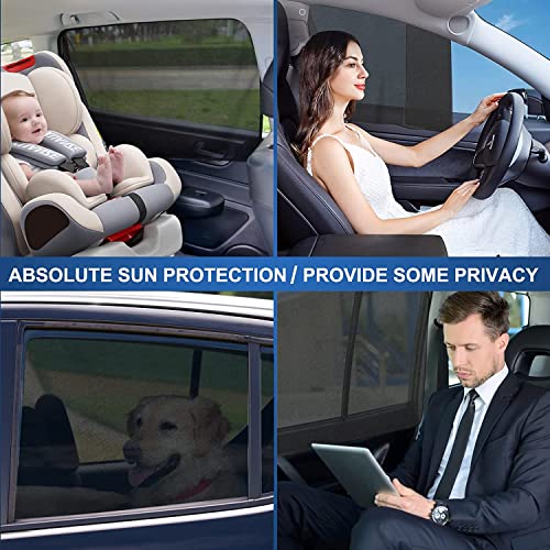 Motomate 2Pack Car Window Shades,Magnetic,Durable Material, Window Shades For Car Baby, Block Heat And Sun, Car Interior Accessories Summer, Car Seat Sun Protection (2 Pack 19.5 X 30.5 Inches)… #TOP2