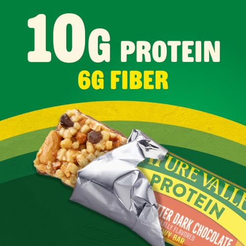 Image of Nature Valley Protein Chewy Snack Bars, Peanut Butter Dark Chocolate, 5 Bars, 7.1 oz