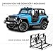 SOENBOO for JK Tubular Half Doors Safari Tube Doors Compatible With 2007-2018 Jeep Wrangler JK JKU Unlimited 2 Doors Only, 2 PCS Heavy-Duty Steel, Offroad Trail Adventure, Black