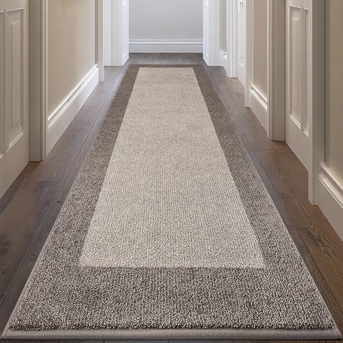 Image of Machine Washable Runner Rug 32 inch x 96 inch, Non Slip Kitchen Mat for Floor, Absorbent Entryway Rug for Kitchen, Bedroom, Living Room, Hallway, Door (Roll Packing)