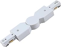 Vista 10 de Blanco H Track I conector H tipo circuito único 3-Wire-1 Kit de iluminación de pista para H Track System Accesorios de iluminación de pista 110V