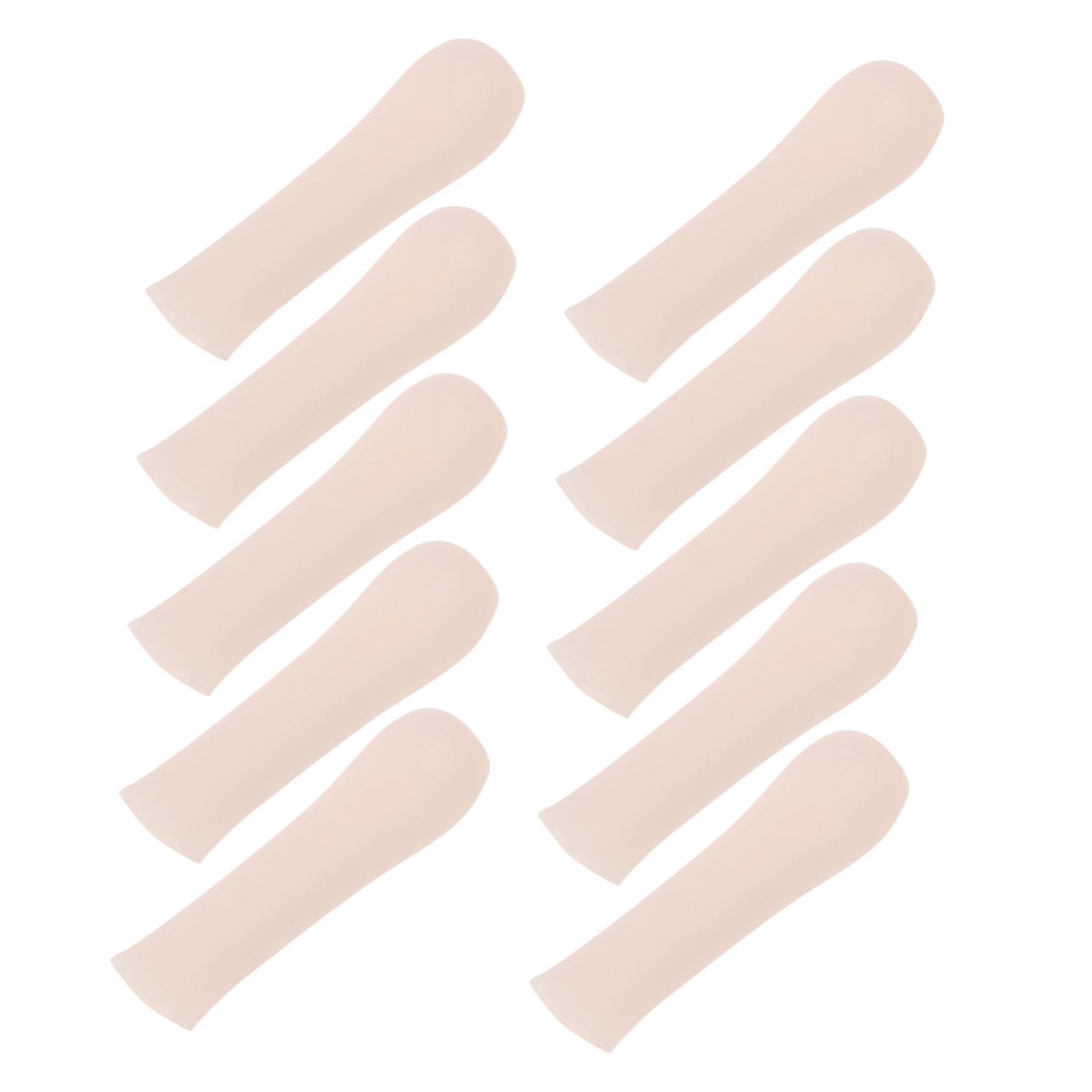 Ipetboom 10-pack Soft Silicone Ear Spoon Tips Ear Cleaner Replacement Tips for Teens Adults Reusable Ear Wax Removal Covers Pink Sleeves