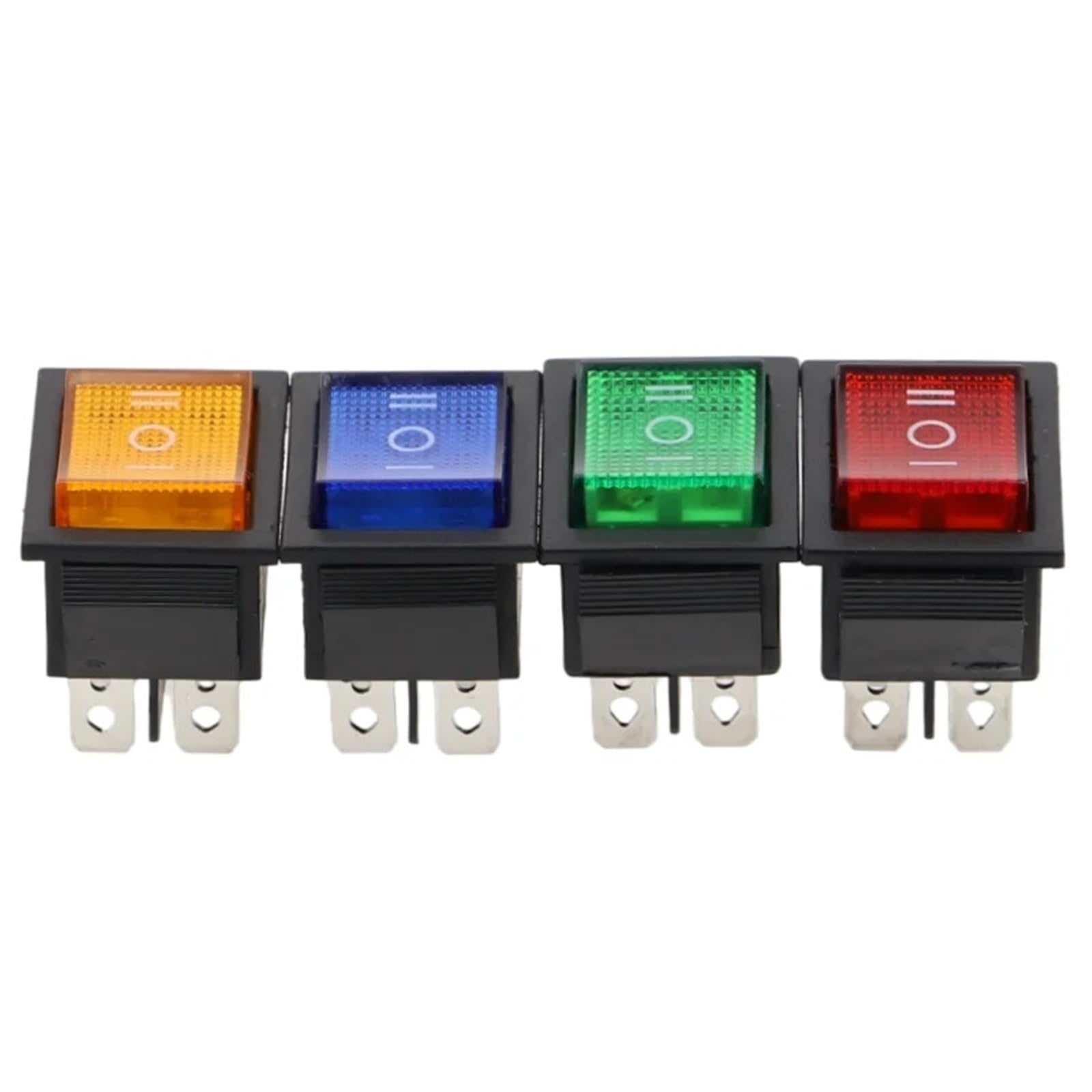 Interrupteur à bascule verrouillable KCD4 16A avec indicateur bleu 250VAC