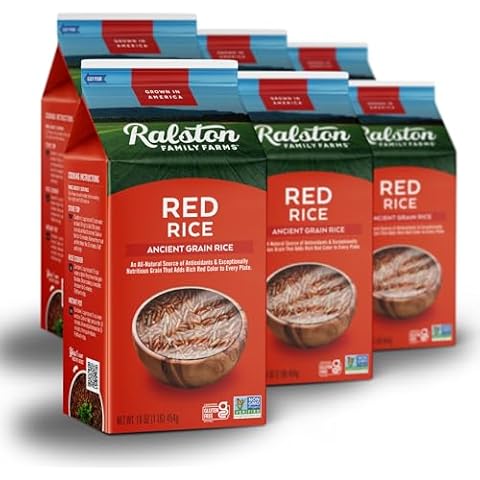 Ralston Family Farms Red Rice, 16 oz Carton: 6 Pack, American Grown, Non-GMO, Naturally Gluten Free Cover