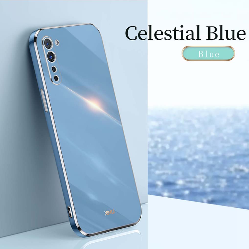 SEAHAI Cover Per Oppo Find X2 Neo: Custodia Sottile In Silicone TPU Con Glitter E Design Phnom Penh, Blu - Protettiva Antiurto E Leggera - 2