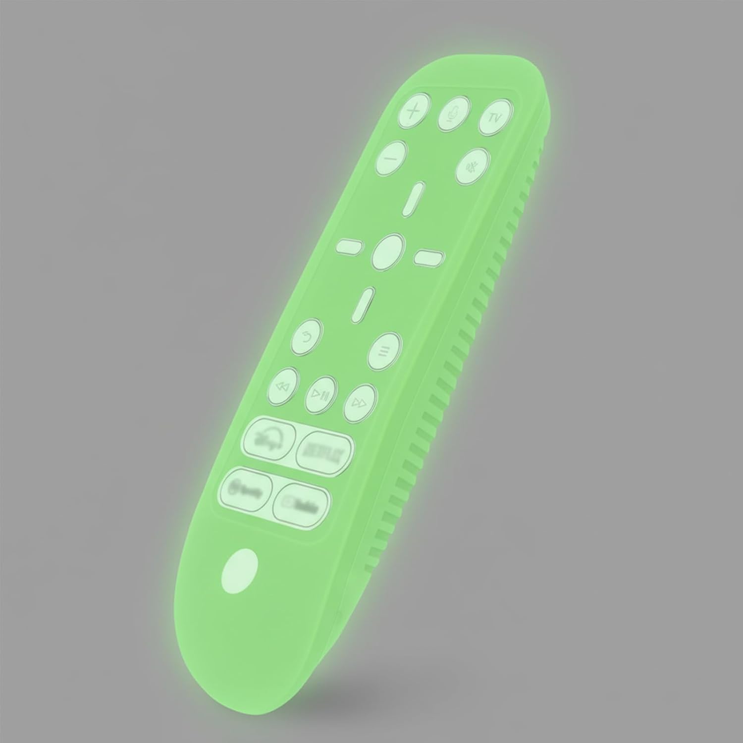 Geekria Glow in Dark Green Silicone Protective Remote Case for PS5, Shock-Absorption Washable, Ergonomic Design Full Body Protector Skin for PS5 Remote Control