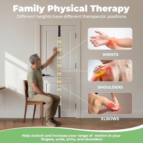 YIBEICO Wooden Finger Ladder for Shoulder Physical Therapy Equipment, Shoulder Pain Relief Wooden Finger Ladder for Rehabilitation, Fingers, Frozen Shoulder, and Joints (Extended Version)