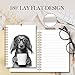 OINDADE Long Haired Dachshund Gifts Dog Journal, Dog Lover Gift Dog Owner Gift Spiral Notebook, Funny Coffee Dogs Notebooks Gifts for Dachshund DogLovers, Funny Dogs School Office Supplies, 6x8.2In