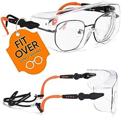 Gafas De Seguridad Antivaho SAFEYEAR Gafas de Protección Antivaho Patillas Ajustables - Anteojos Gafas Protectoras Laboratorios con Cinta Ajustables SG009