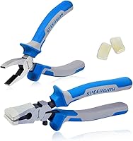 Vista 8 de SPEEDWOX Juego de 2 alicates para correr de vidrio y romper alicates Grozer, 2 piezas con 2 pares de puntas de goma, alicates profesionales