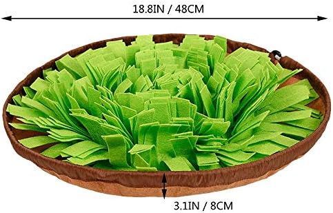 AWOOF Snuffle Mat for Dogs, Dog Treat Mat Slow Feeding Mat Dog Brain Game Dog Puzzle Toy for Boredom Dog Snuffle Mat Encourages Natural Foraging Skills Dog Mental Stimulation