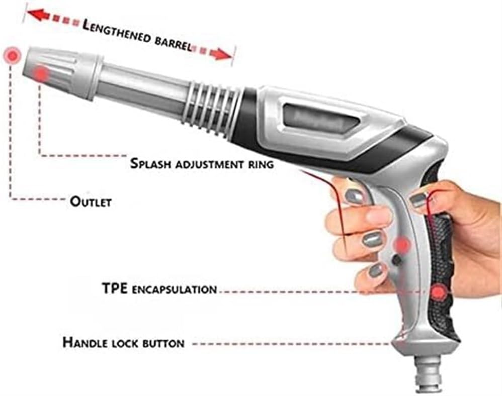 Garden Water Gun High Pressure Hose Nozzle Watering Foam Multifunctional Water Gun Car Wash Tool
