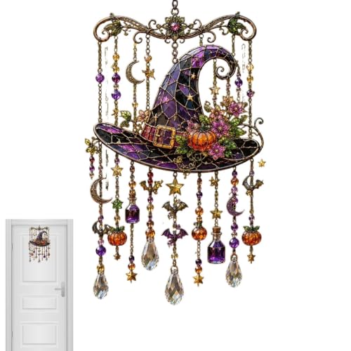 Atrapasol gótico otoñal de acrílico un regalo decorativo de Halloween 2