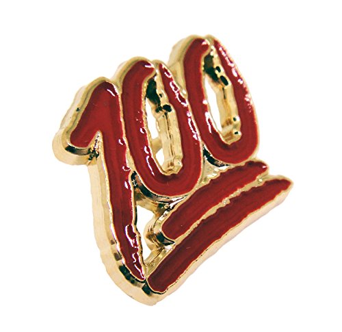 One Hundred Lapel Pin - Keep It Real Perfect Score Exam Enamel Pin - Thumbnail 3