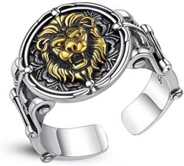 Thai Silver Statement Rings Punk Retro Adjustable Rings for Men image 5