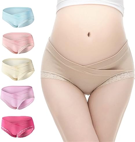 Amazon Co Jp マタニティ ショーツ 産前 産後 妊婦用 下着 ローライズ レディース パンツ 妊娠専用パンツ マタニティー下着 M Xxl 5枚セット ホビー 通販