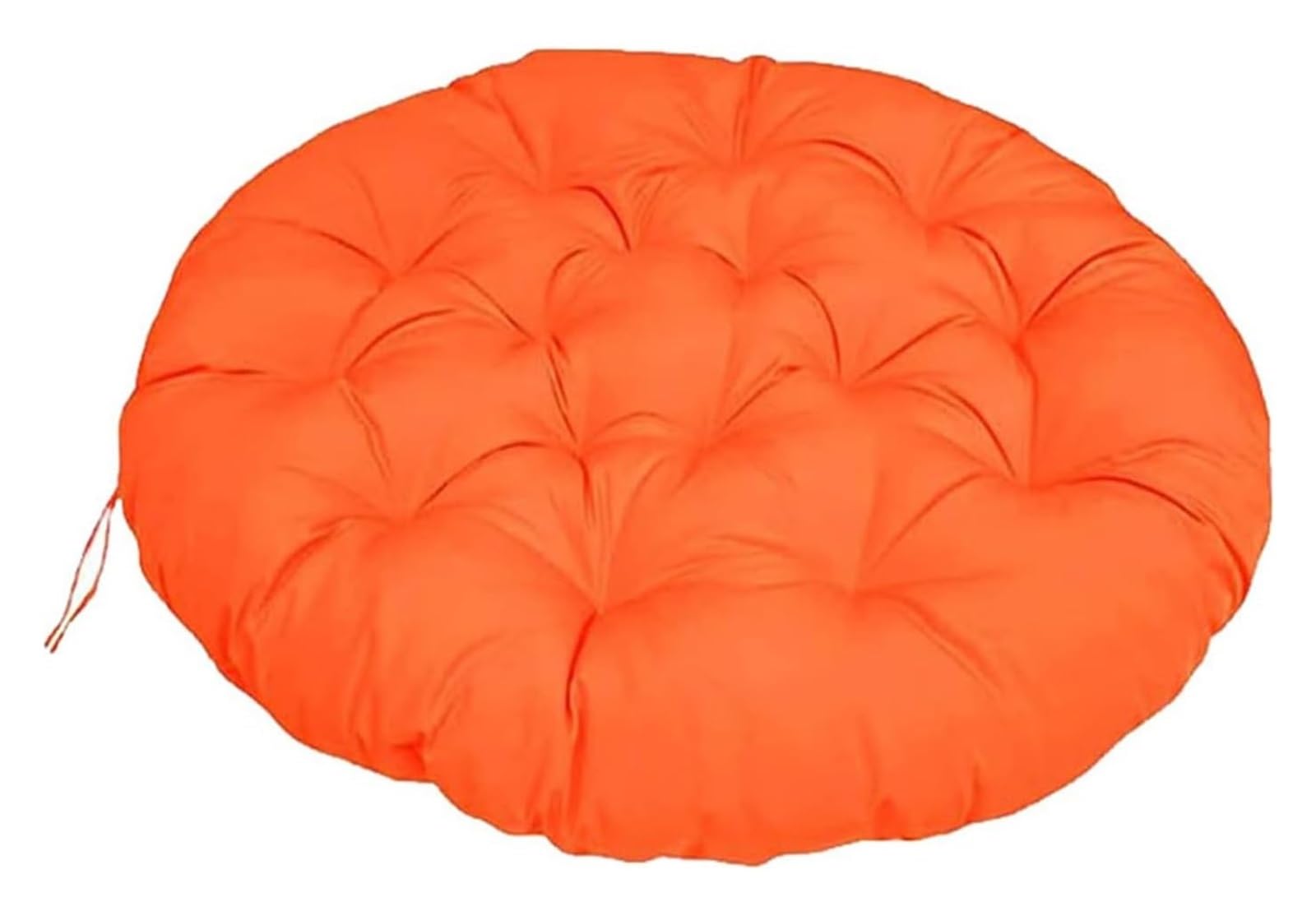 Poltrona con Cuscino, Poltrona Girevole da Esterno, Poltrona in Rattan Girevole A 360° for Giardino, Balcone, Soggiorno Cuscino per Sedia(Orange,80x80cm)