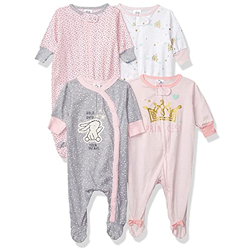 Image of Gerber Baby Boys' 4 Pack Sleep 'N Play Footie
