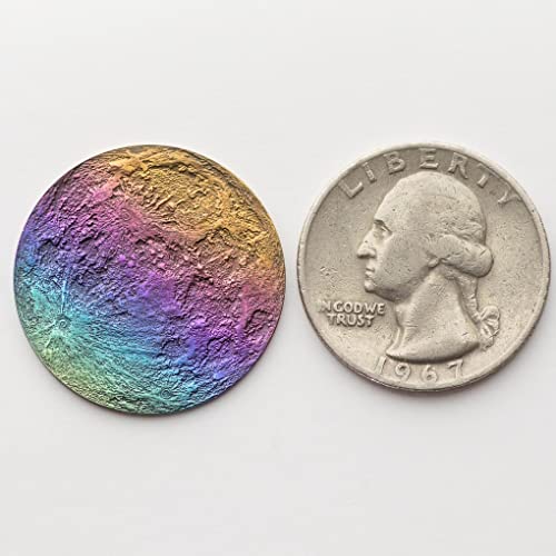 Moneda Rainbow Moon 1" Niobio Anodizado Multicolor miniatura 4