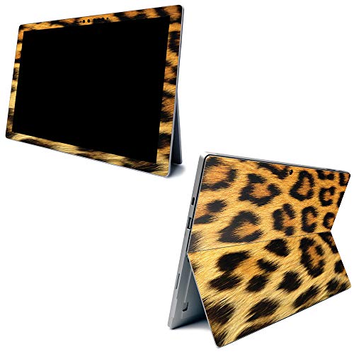 Image of MightySkins Carbon Fiber Skin for Microsoft Surface Pro 7 - Cheetah | Textured Carbon Fiber Finish | Easy to Apply, Remove, and Change Styles | Made in The USA