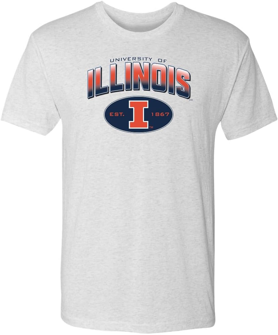 CornBorn Illinois Fighting Illini Premium Tri-Blend Tees | Choose Your Design