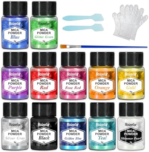 VITORY Pigment énorme Mica En Poudre Powder Set Effet Métallique Pour Résine époxy – Fabrication