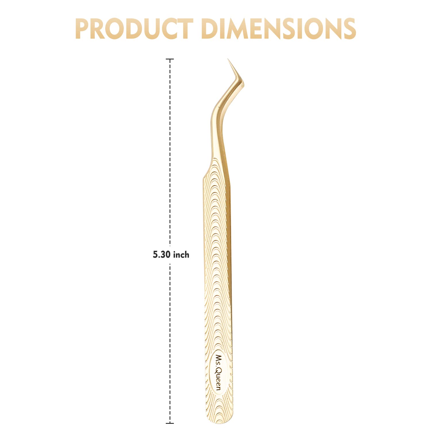 Ms.Queen Eyelash Extension Tweezers - Precision Lashing Tools
