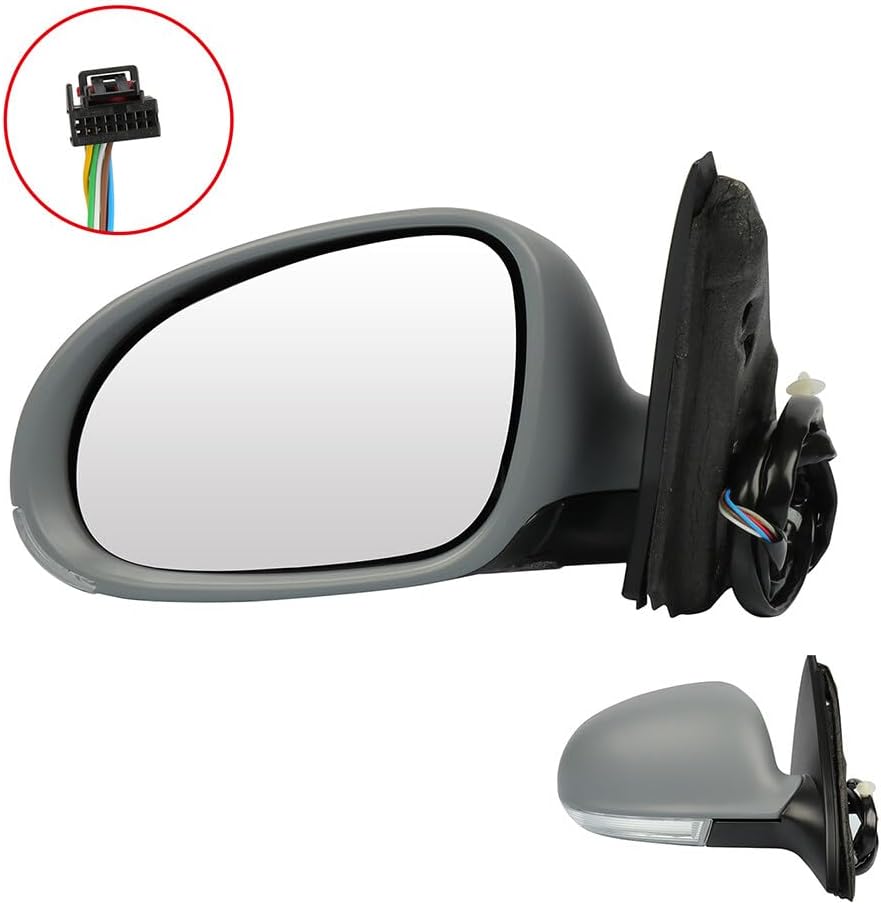 ECCPP Exterior Mirrors Replace with 2005-2010 V.W.For Jetta 5 Driver Side 1K1857507BH9B9-PFM