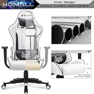 Homallgamingchairvideogamechairwithfootrestandlumbarsupportergonomiccomputerchairheightadjustablewithswivelseatandheadrestpalewhite Urban Country Home Decor Homall gaming chair video game chair with footrest and lumbar support ergonomic computer chair height adjustable with swivel seat and headrest pale white urban country home decor