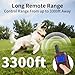 DogStop Dog Training Collar with Rechargeable Remote Control 3 Training Modes IPX7 Waterproof Electric Collar Range 3300Ft Bark Collar for Small Medium Large Dogs