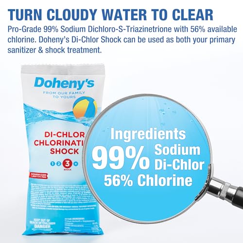 Dohenys Chlorine DiChlor Shock 100 ProfessionalGrade Calcium