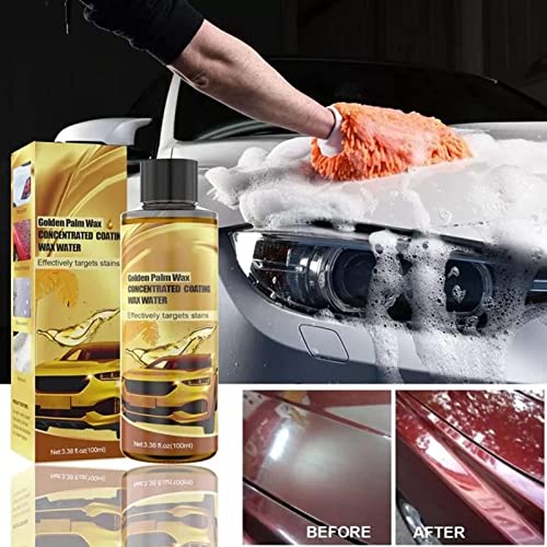 Cera de lavagem de palma dourada | Espuma de limpeza de carro multifuncional,Suprimentos de detalham