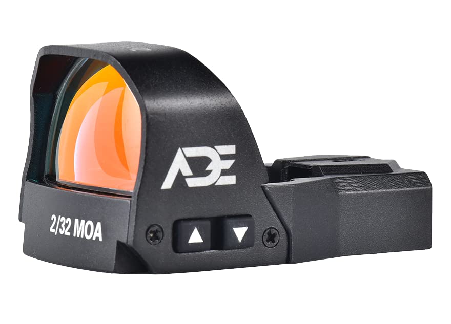 Ade Advanced Optics ZANTITIUM PRO RD3-015 PRO Motion Awake, Multi Reticle Red Dot + Optic Mounting Plate for SW MP 9 Shield EZ and Shield EZ 30 Super Carry Pistol + Standard Picatinny Mount