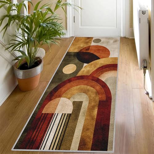 Tapis de passage géométrique extra long pour sublimer le salon - 2