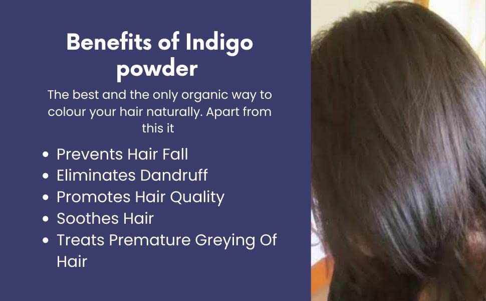 Polvo de índigo puro para cabello y barba 100 g miniatura 4
