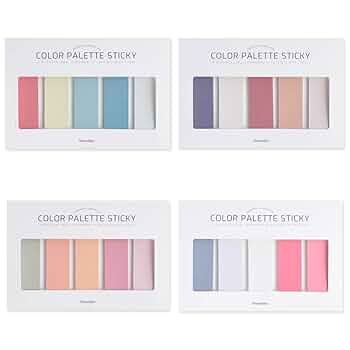 ダイソー　カラーパレット付箋　スリーピー 春色の文房具で、毎日がもっと楽しくなる！（ダイソー