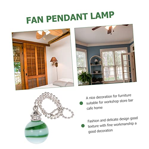 Image of 1Pc Pull Chain Pendant for Ceiling Fan Light Decorative Hanging Lamp Chain Home Decor Ceiling Light Chain Stylish Fan Pull Extension Striped Design