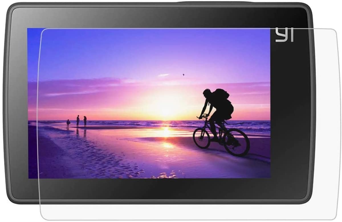 eWINNER 4PCS Ultra Clear Lens LCD Tempered Glass Screen Protector Dustproof Protective Film Compatible with Xiaoyi 4K HD Sport Action Camera Accessories