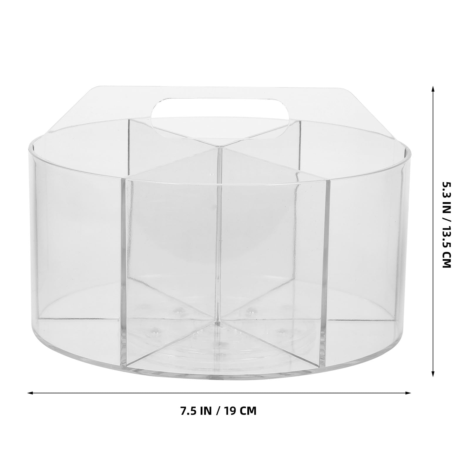 Porta Penne Girevole da Scrivania in Acrilico 6 Slot | Design Moderno ed Elegante, Organizzazione Ordinata per Articoli da Scrivania, Struttura Trasparente
