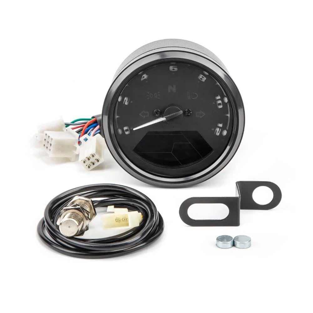 Contagiri contachilometri Contagiri Impermeabile A LED Per Motociclette, Accessori Per Modifiche Auto, Contachilometri, Tachimetro Per Cilindri Da 1 A 4