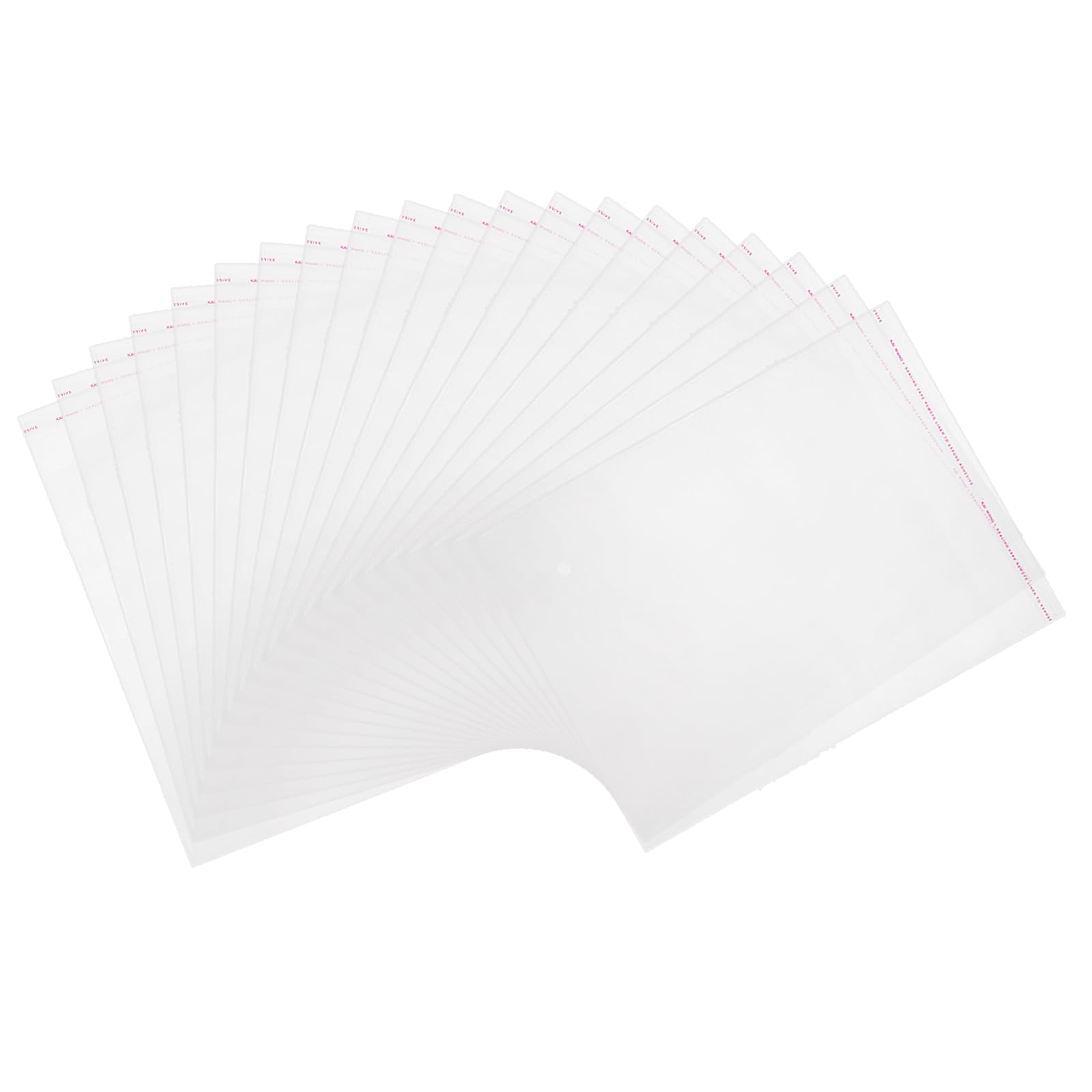 sourcing map 100 Pack Acid-Free Crystal Clear Sleeves (11.8x8.3 Inch) - Thickened Resealable Photo Sleeves Storage Bags Transparent Sealing Bag for Art Prints/Pictures/Photos/Framing/Mat