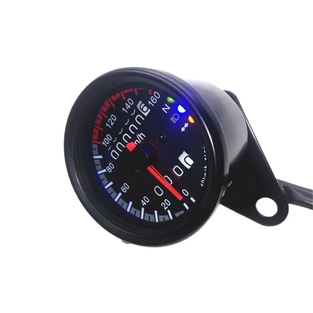 Motorcycle Odometer Gauge Universal Motorcycle Odometer Tachometer Gauge LED Backlight Dual Speed Speed Meter