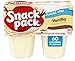 Snack Pack Pudding, Chocolate, Vanilla, Sugar Free vanilla, and Sugar Free Chocolate, 4 Cups of Each Kind (16 Cups Total) - with Two Make Your Day Sporks
