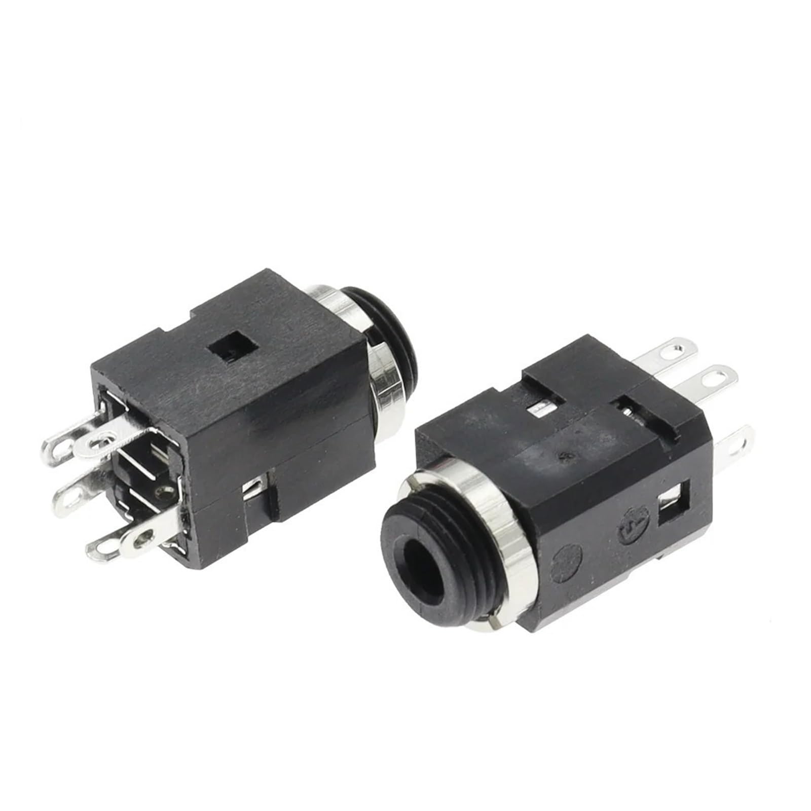 Prise verticale 3,5 mm 5 broches stéréo femelle jack avec vis 3,5 connecteur casque audio PJ-341 3 pôles trou pour écouteurs 5 pièces