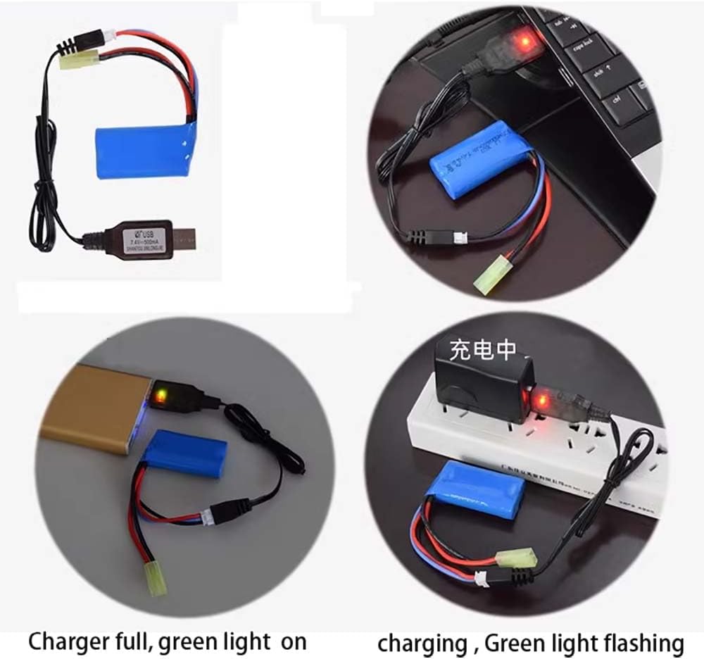 USB charger-2S PC3202 7.4V for VOLANTEX RC Boat 797-3 Vector SR48 /Vector S/791-2 Hurricane /768-1 Mustang etc