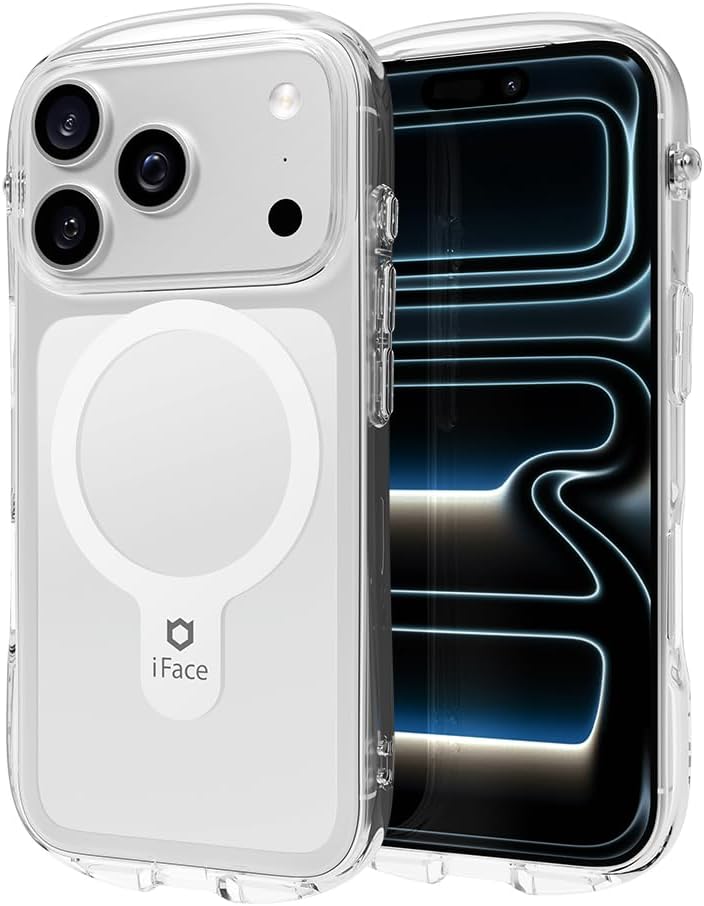 iFace Compatible with iPhone 17 Pro Max Case [Look in Clear MagSynq] Hybrid Crystal Clean Shockproof Protective Slim Grip Drop Tested Transparent Cell Phone Cover (Compatible with MagSafe) - Clear