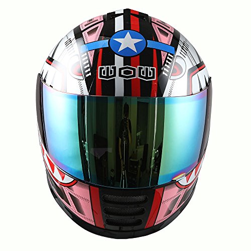 1Storm Youth Kids Motorcycle Full Face Helmet Street Bike Bmx Mx Shark Pink + Mg Youth Glove Bundle #TOP6