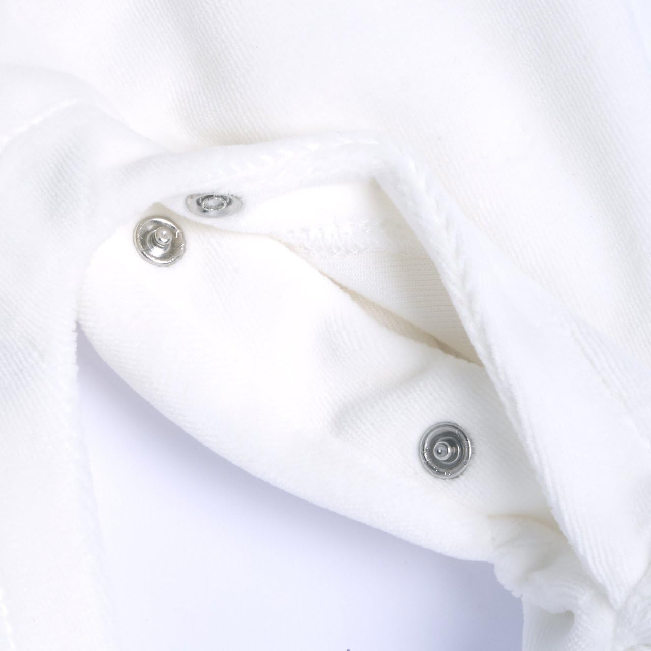 Chicco, Tutina in ciniglia con colletto baby per neonata, Bianco
