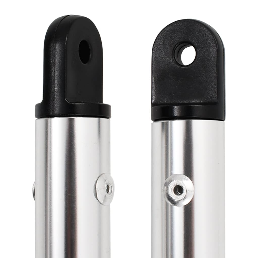 vidaXL 2X Poteaux de Soutien de Dessus Bimini Poteaux de Soutien de Couverture de Bateau Support de Couverture de Bateau Durable Aluminium